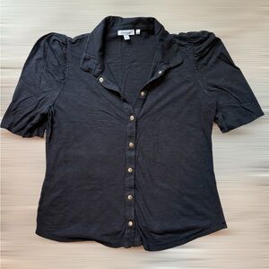 Chico's Black Button-Down Blouse
